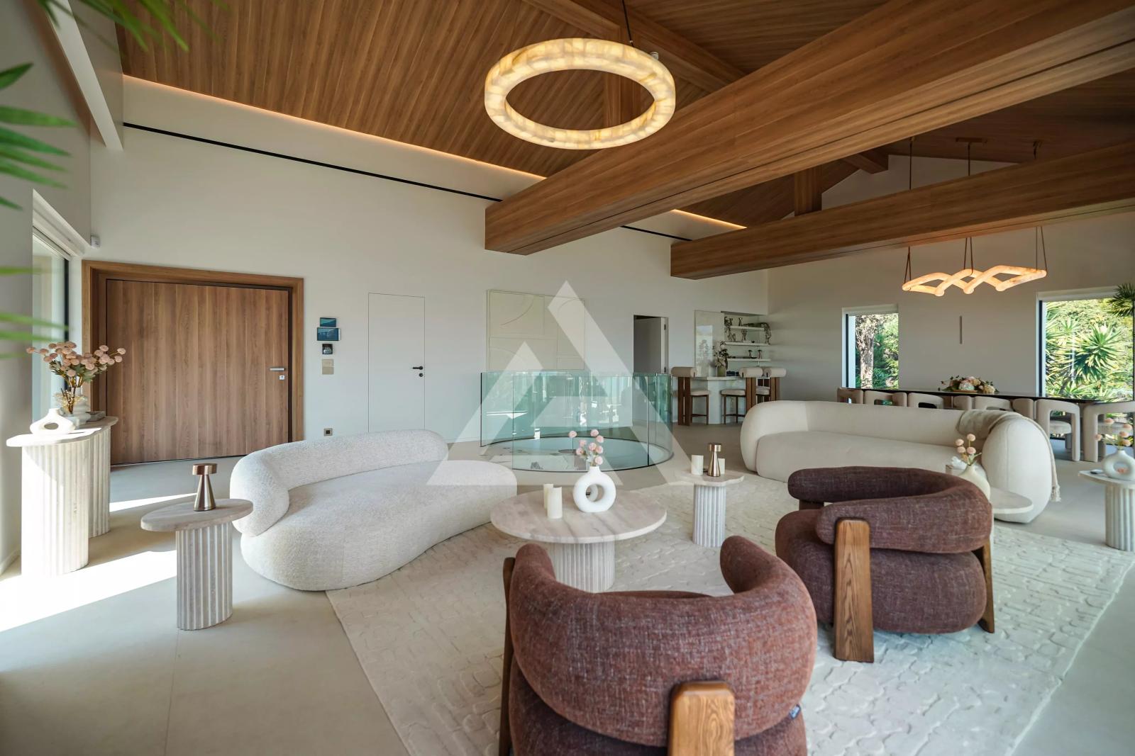 CAP MARTIN - VILLA DE PRESTIGE EN DEUXIÈME LIGNE DE MER, VUE PANORAMIQUE - 5 CHAMBRES