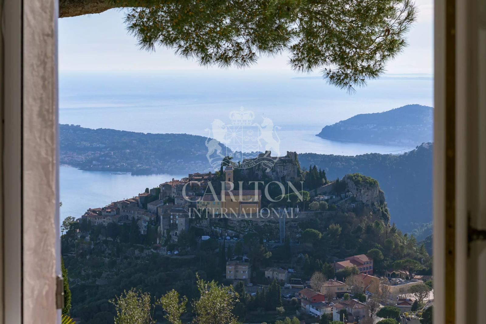 Èze – Élégante villa provençale avec vue mer exceptionnelle