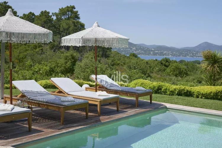 Ramatuelle, propriété à louer pour les vacances  avec vue mer