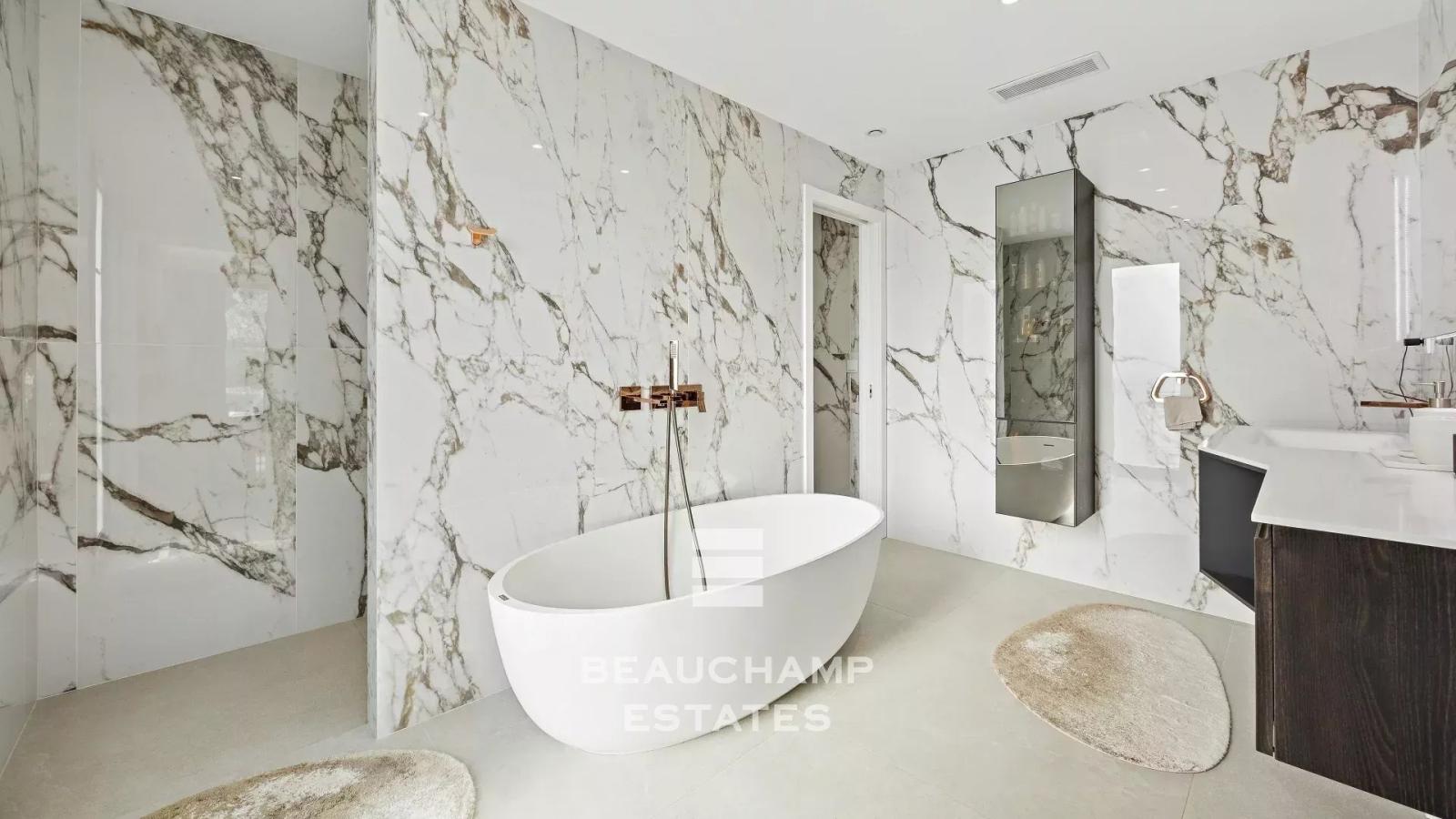 Villa contemporaine 4 chambres avec vue mer panoramique - Èze