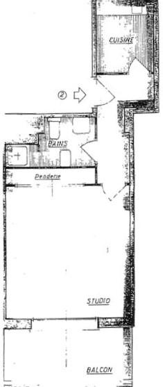 Spacieux studio avec vue agréable