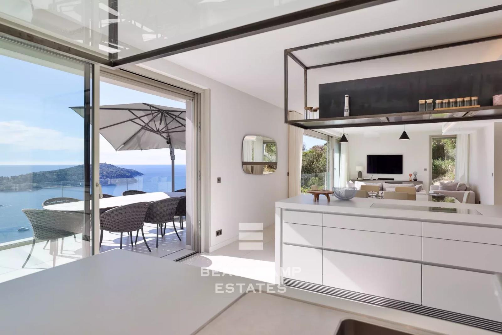 Villa contemporaine 5 chambres avec vue mer panoramique - Villefranche-sur-mer