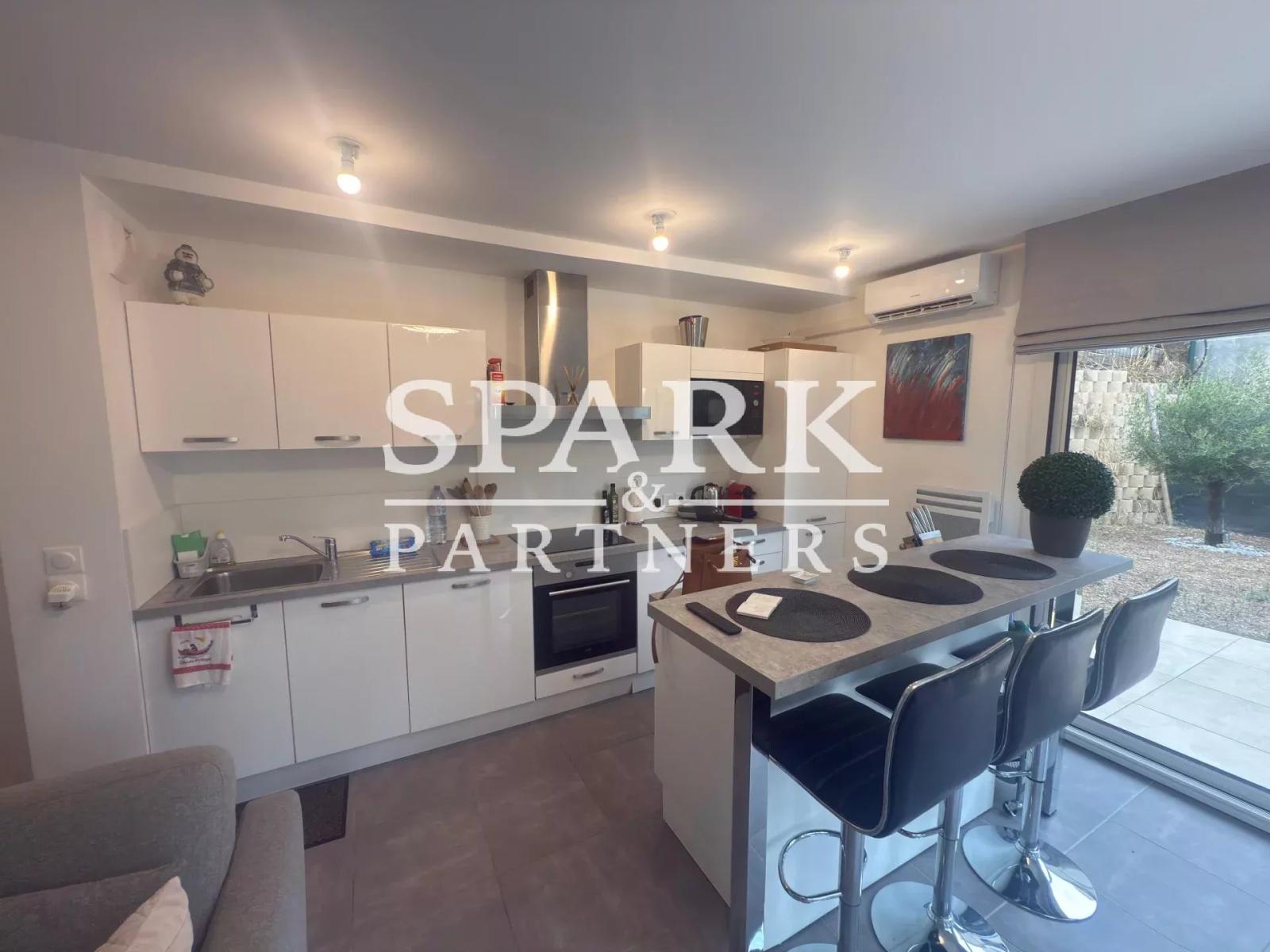 Beausoleil- Appartement 3 pièces meublé avec jardin