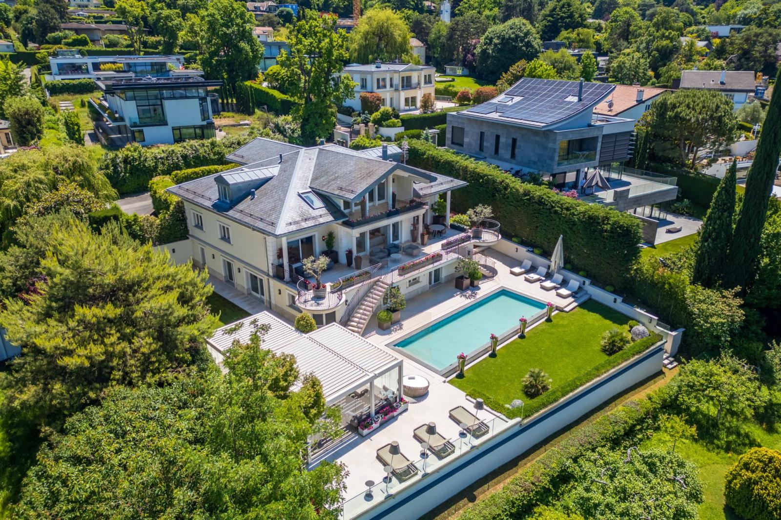 Exceptionnelle Villa à Cologny avec vue dégagée sur le lac 