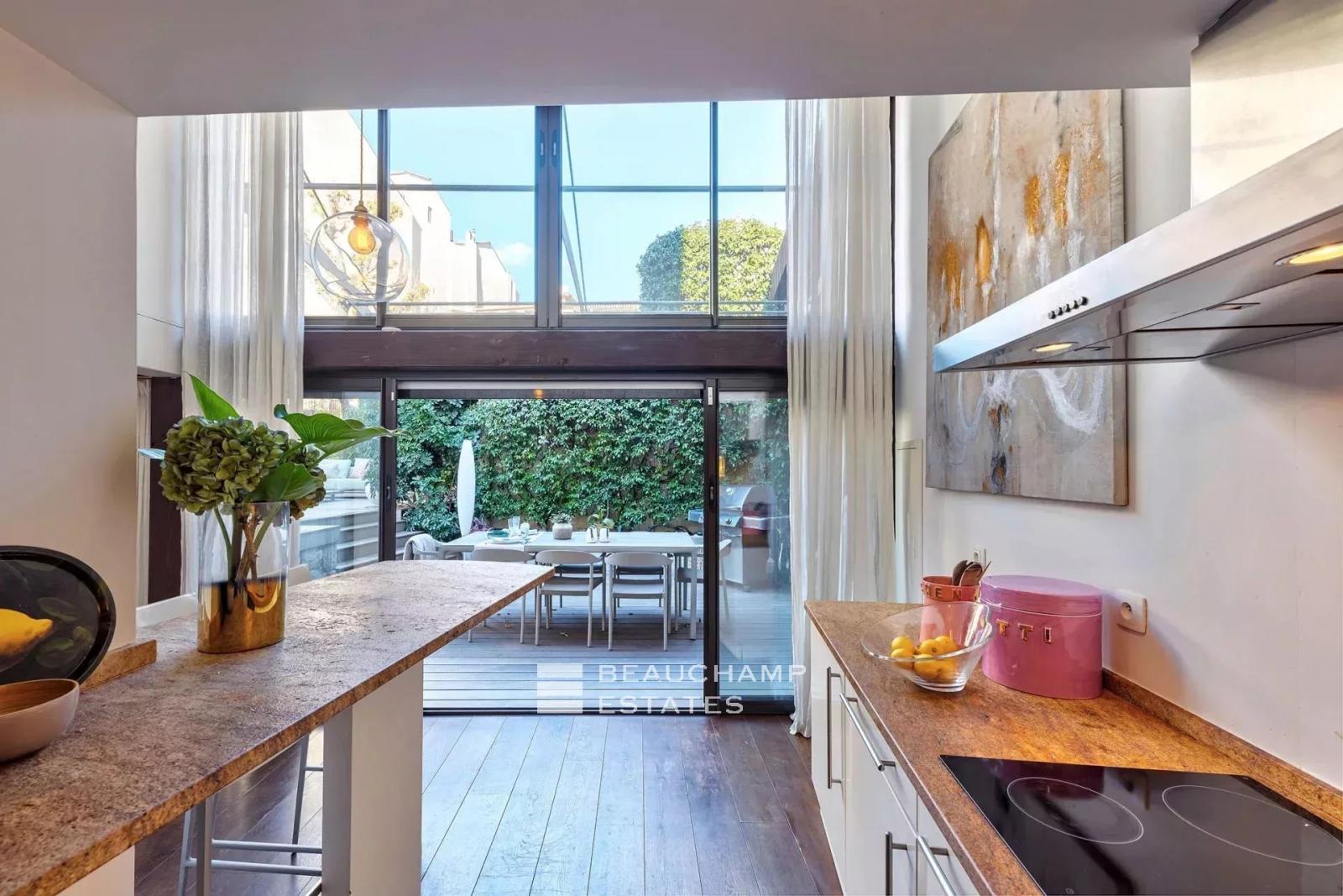 Duplex 4 chambres avec jardin - Cannes Centre