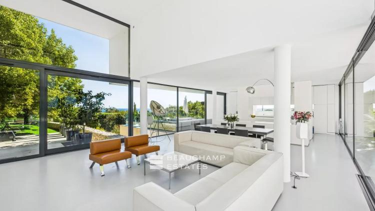 villa moderne avec vue mer panoramique - golfe juan