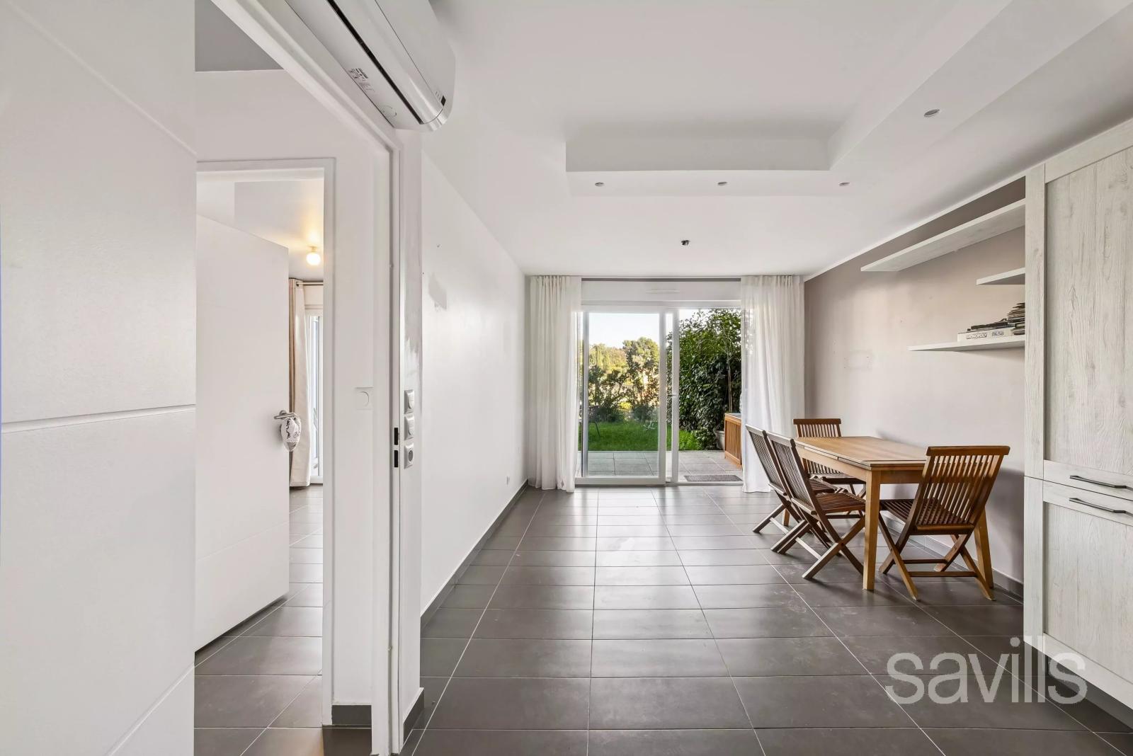 Appartement 2 pièces en rez-de-jardin