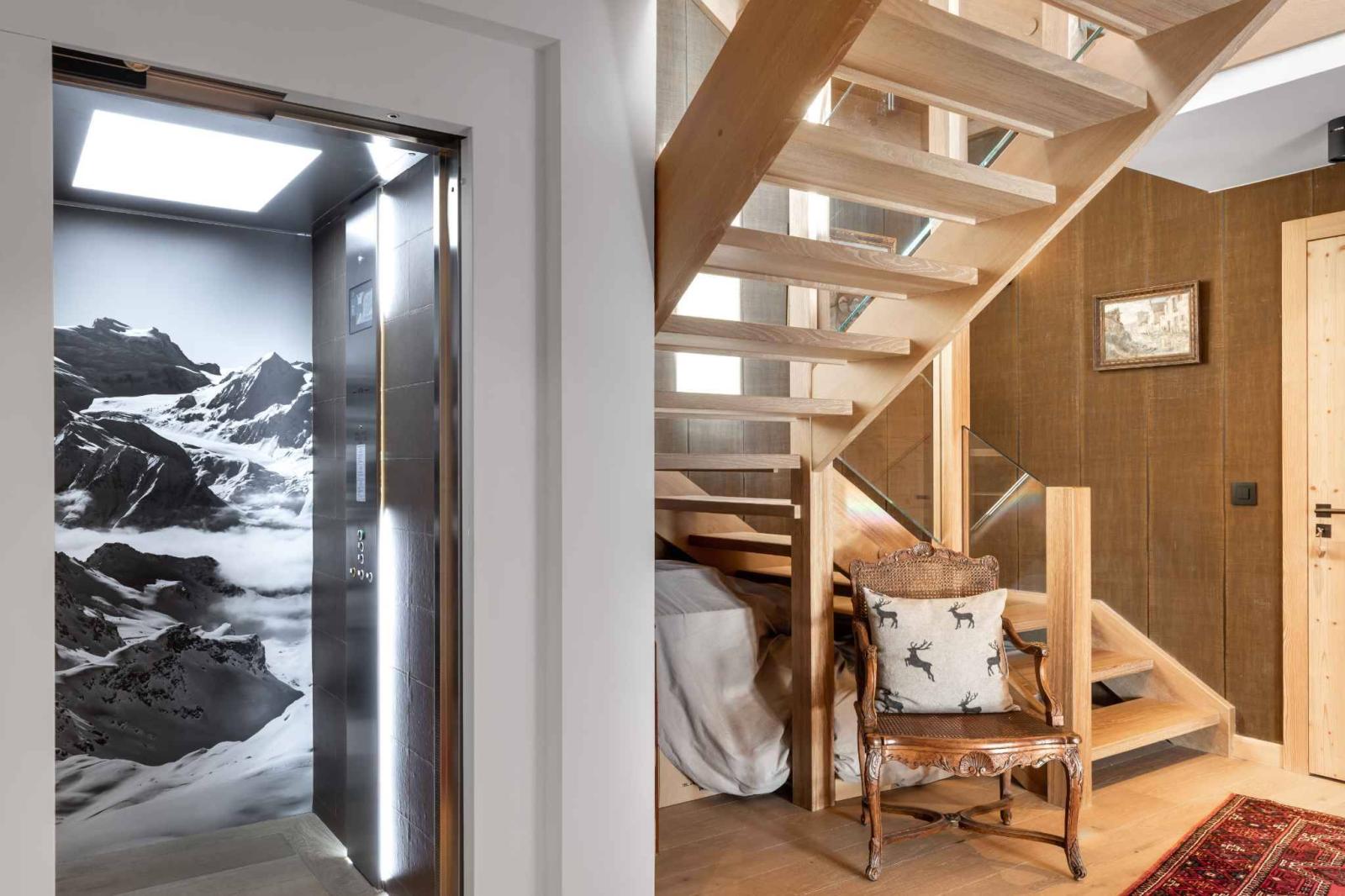 Chalet d'exception avec ascenseur privatif et vue imprenable