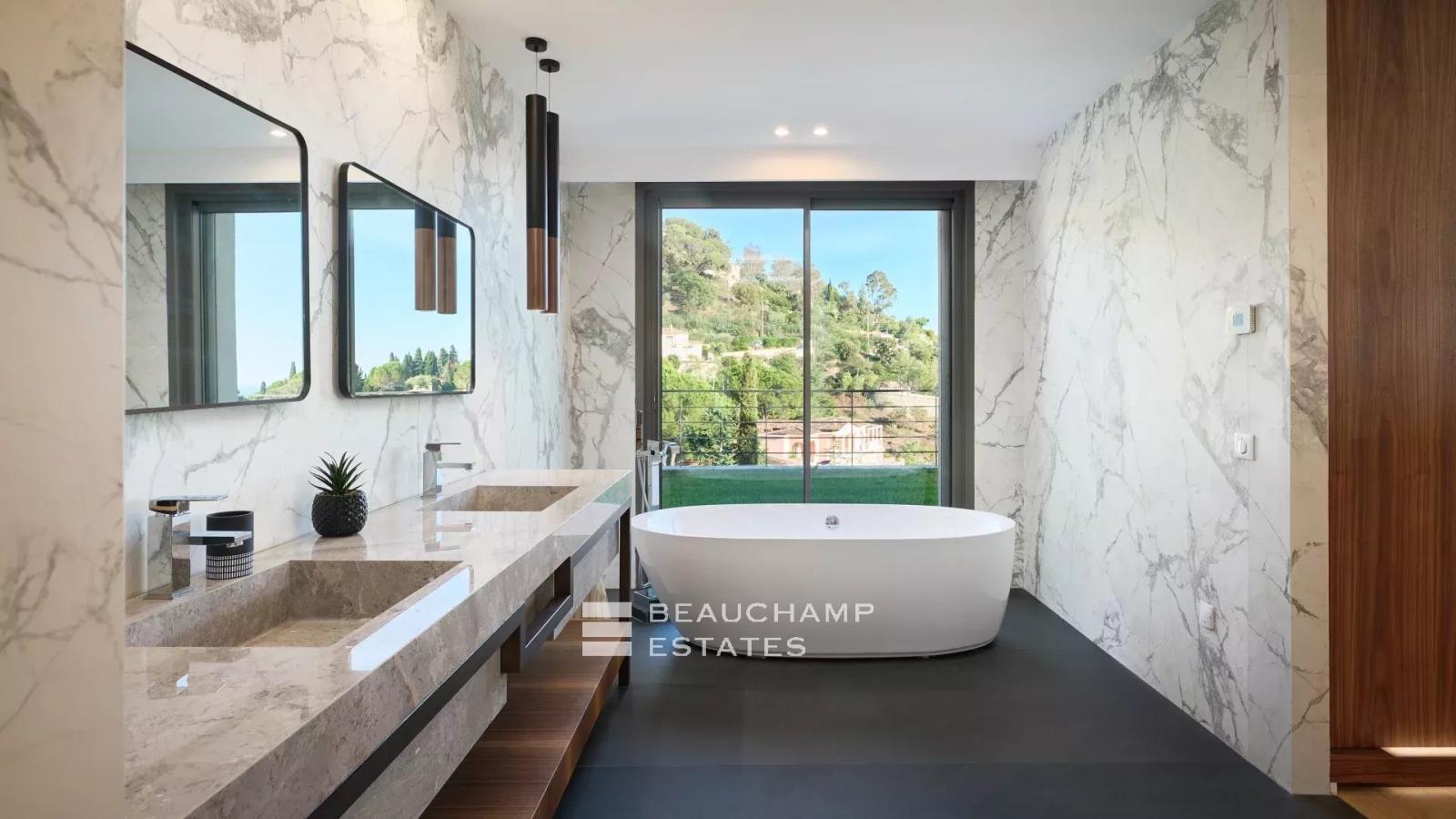 villa contemporaine 5 chambres avec vue mer panoramique - Cannes