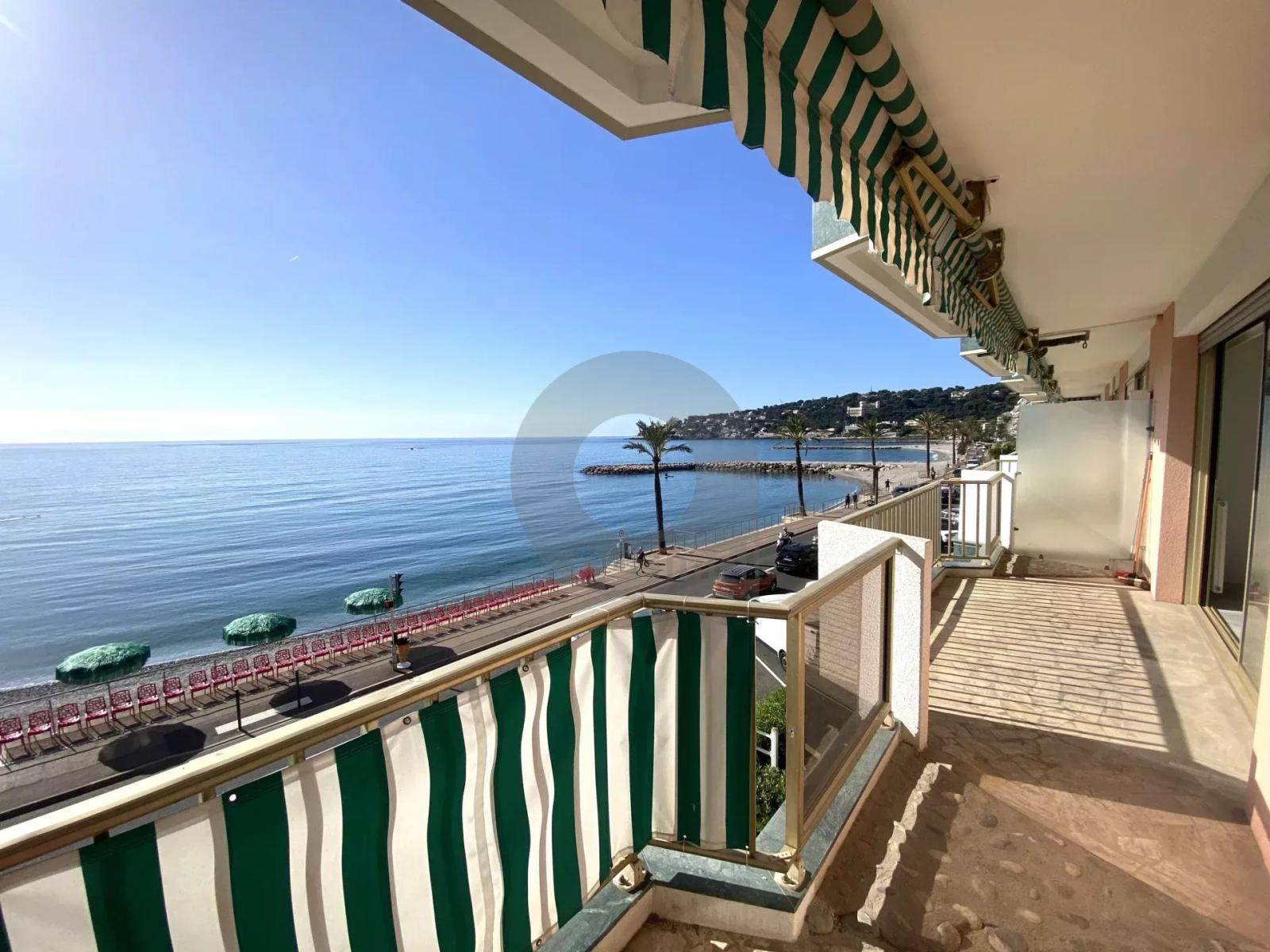 A VENDRE ROQUEBRUNE CAP MARTIN - FRONT DE MER 2P 43M2 AVEC TERRASSE 12M2 CAVE