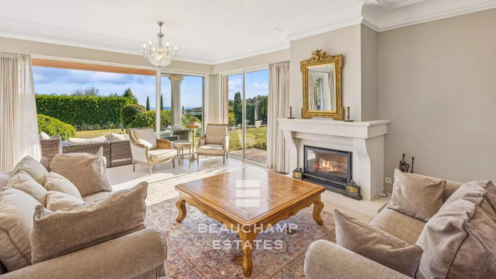 Villa provençale 4 chambres avec vue mer - Grimaud