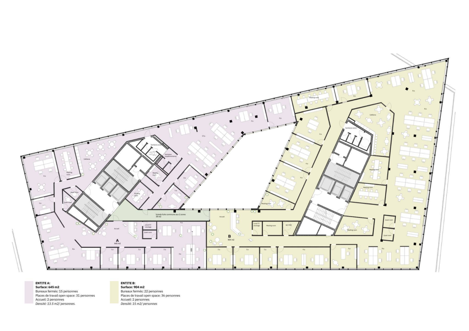 Bureaux d’exception de 645m² au cœur du Quartier de l’Étang