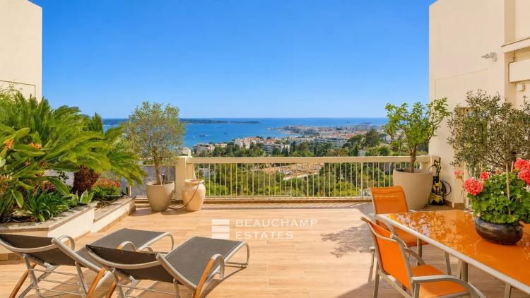 Penthouse 4 chambres avec vue mer - Cannes Californie