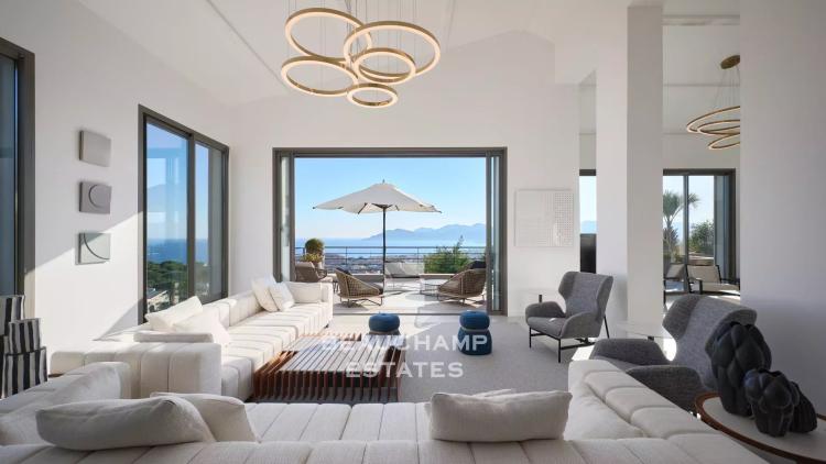 villa contemporaine 5 chambres avec vue mer panoramique - Cannes