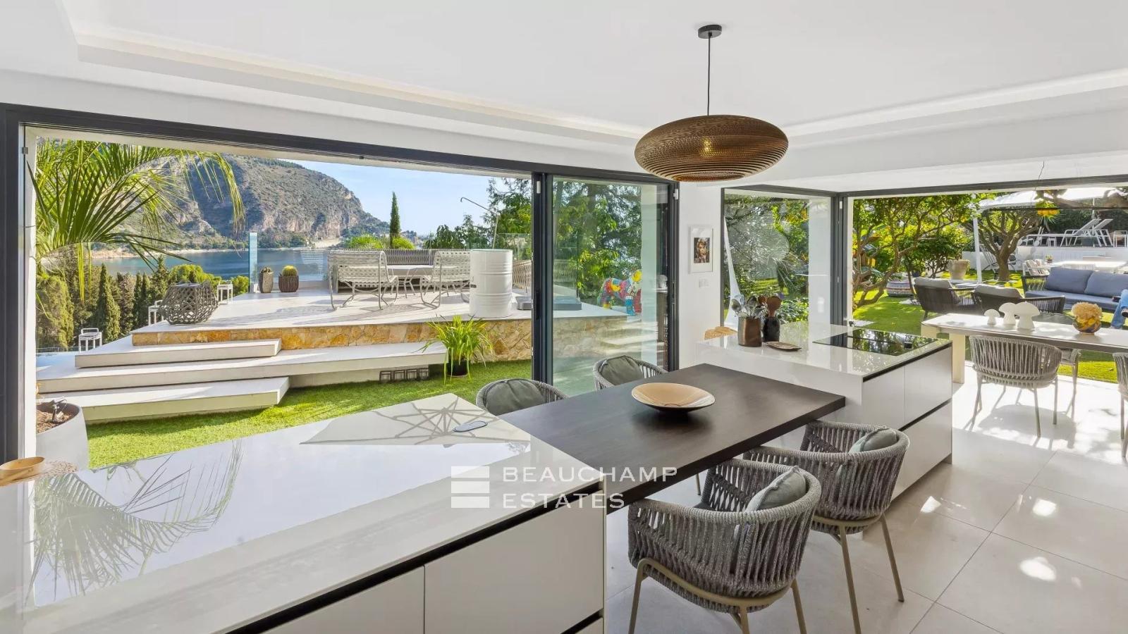 Villa contemporaine 4 chambres avec vue mer panoramique - Èze