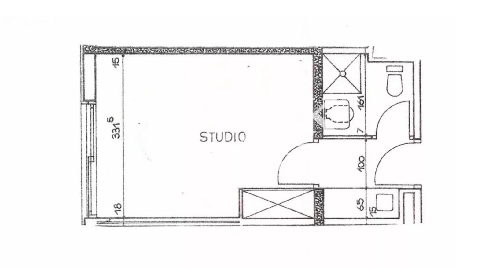 Monaco - Saint Roman - Studio a rafraichir