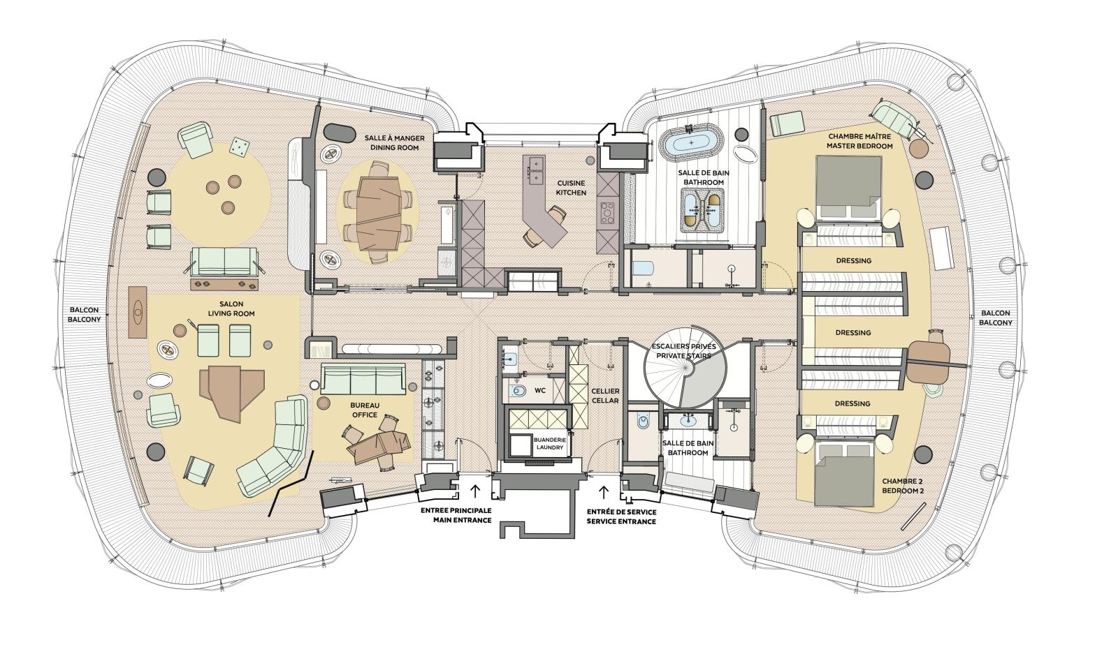 LUXUEUX DUPLEX – RÉSIDENCE DE STANDING
