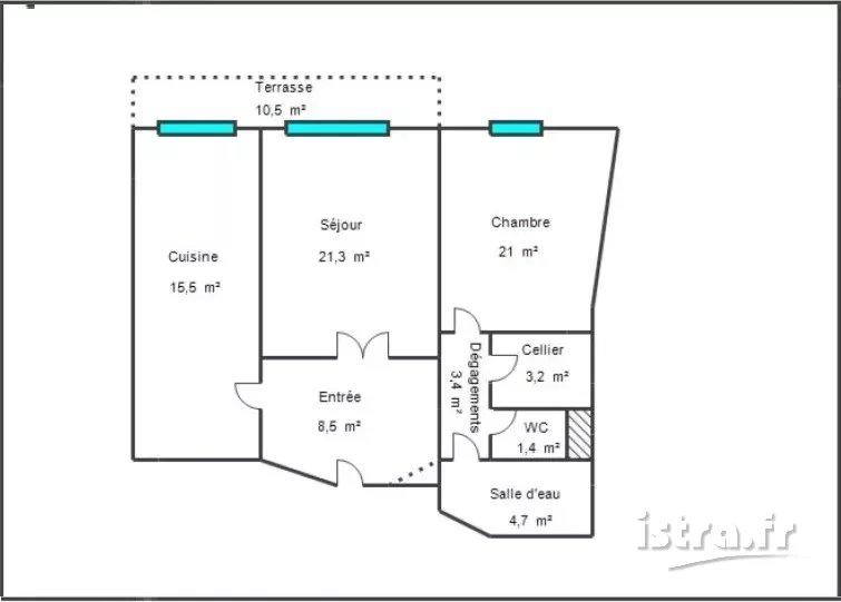 Nice Passy – Grand 2 pièces de 79 m² avec terrasse, résidence Rometti