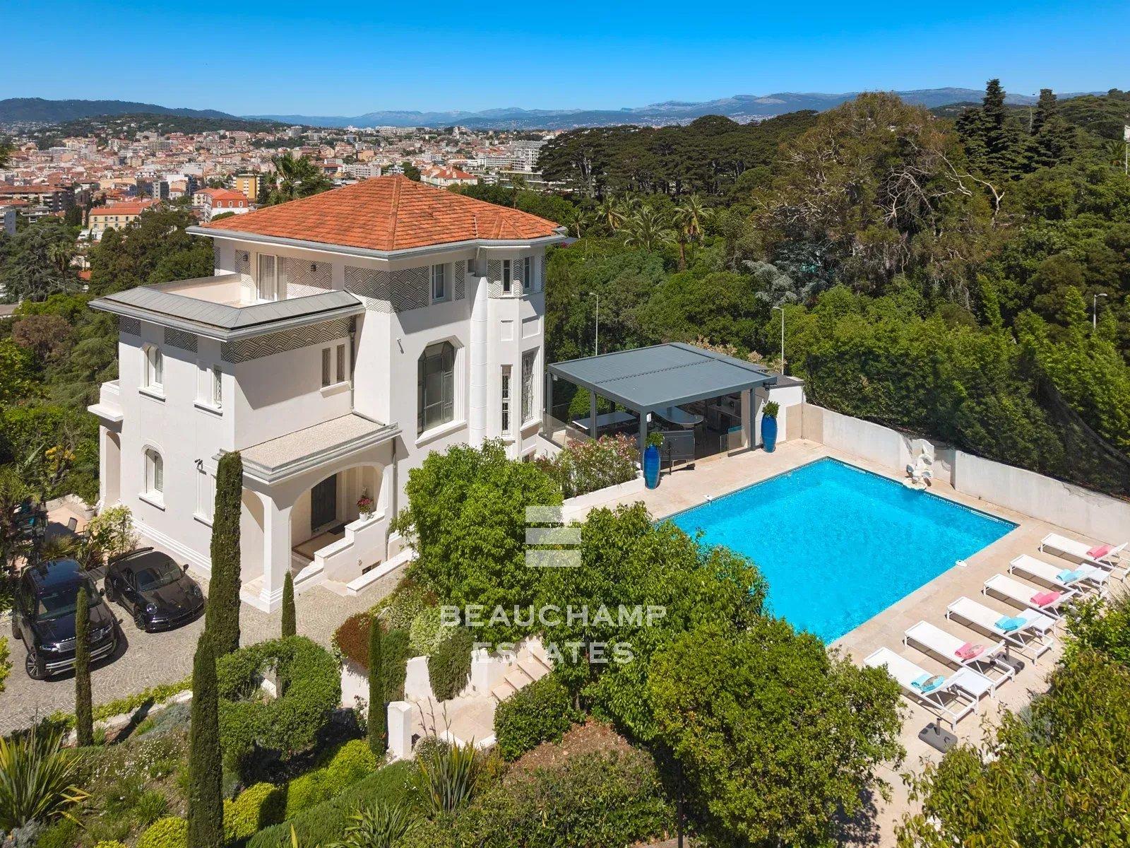 Villa 7 chambres Belle Époque avec vue mer  - Cannes Basse Californie