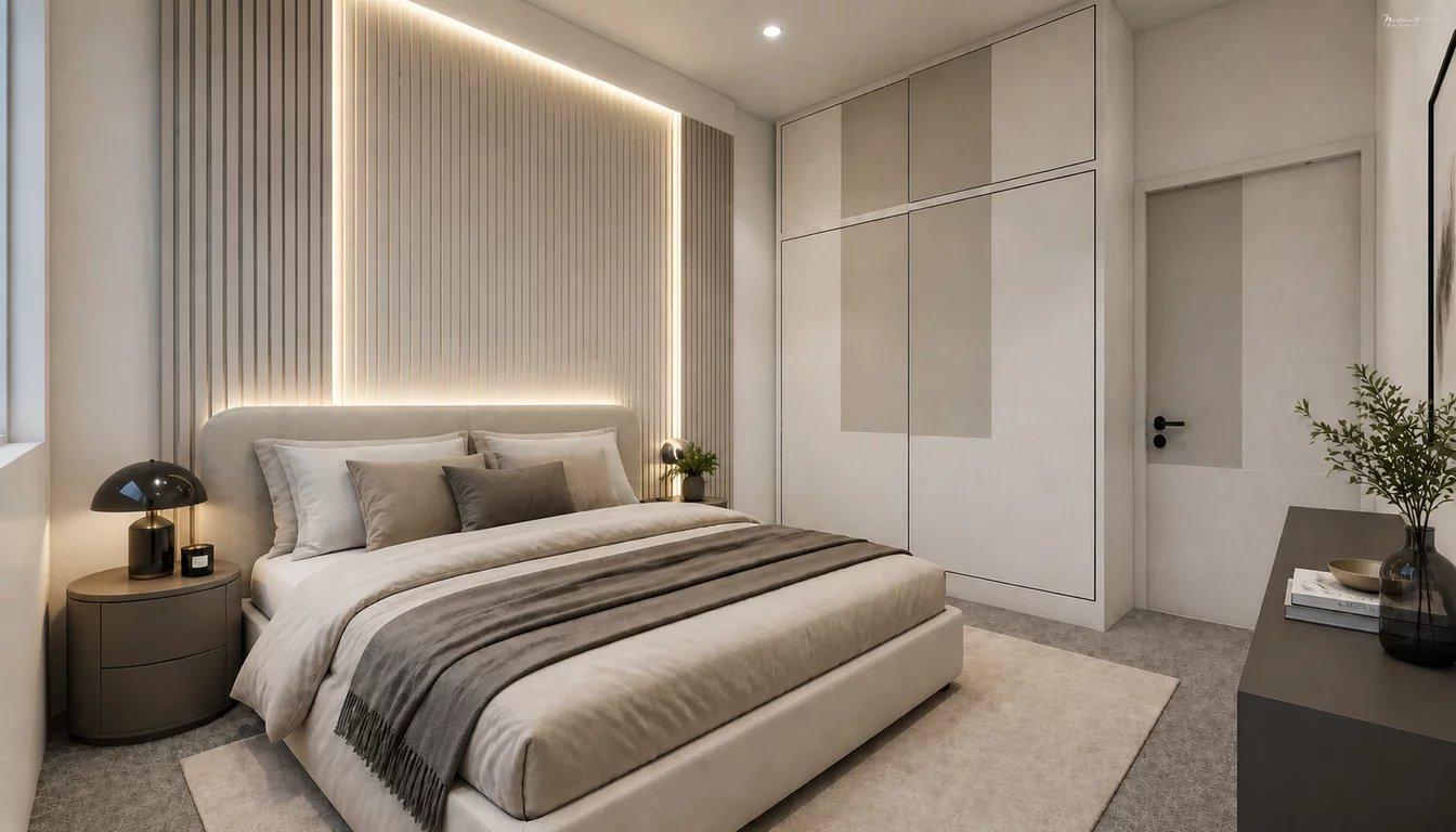 Élégante villa jumelle contemporaine HPE sur plan
