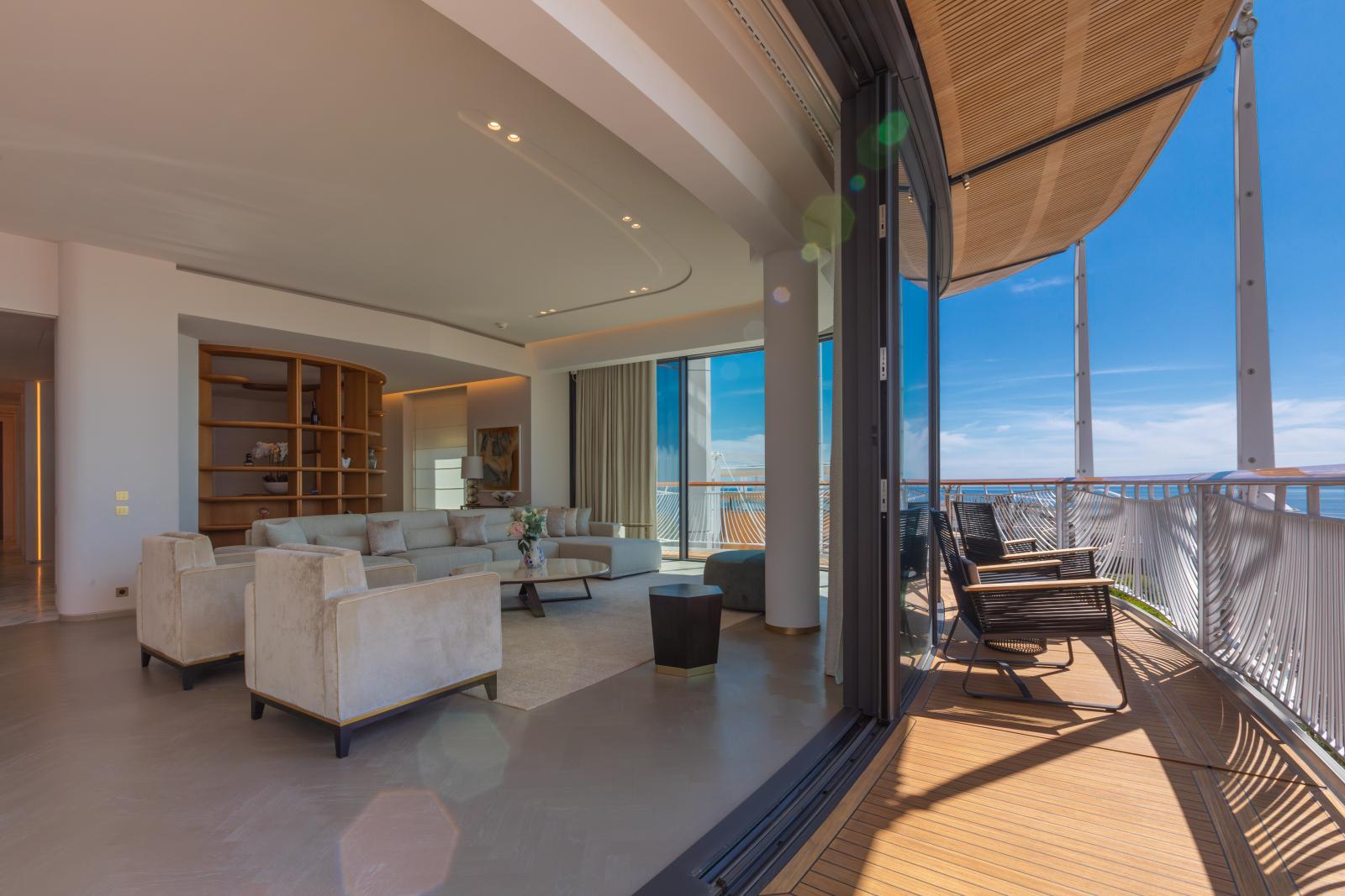 Duplex 6-pièces meublé dans la plus prestigieuse résidence de Monaco, le One Monte-Carlo