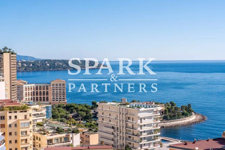 Monaco - La Rousse - Penthouse avec vue mer panoramique