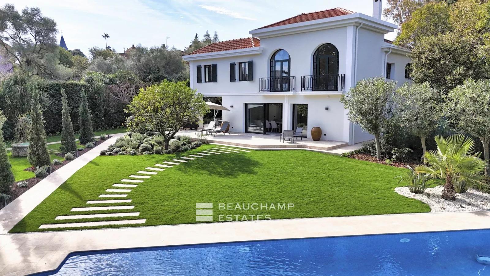 villa art déco 6 chambres avec piscine - cap d'antibes