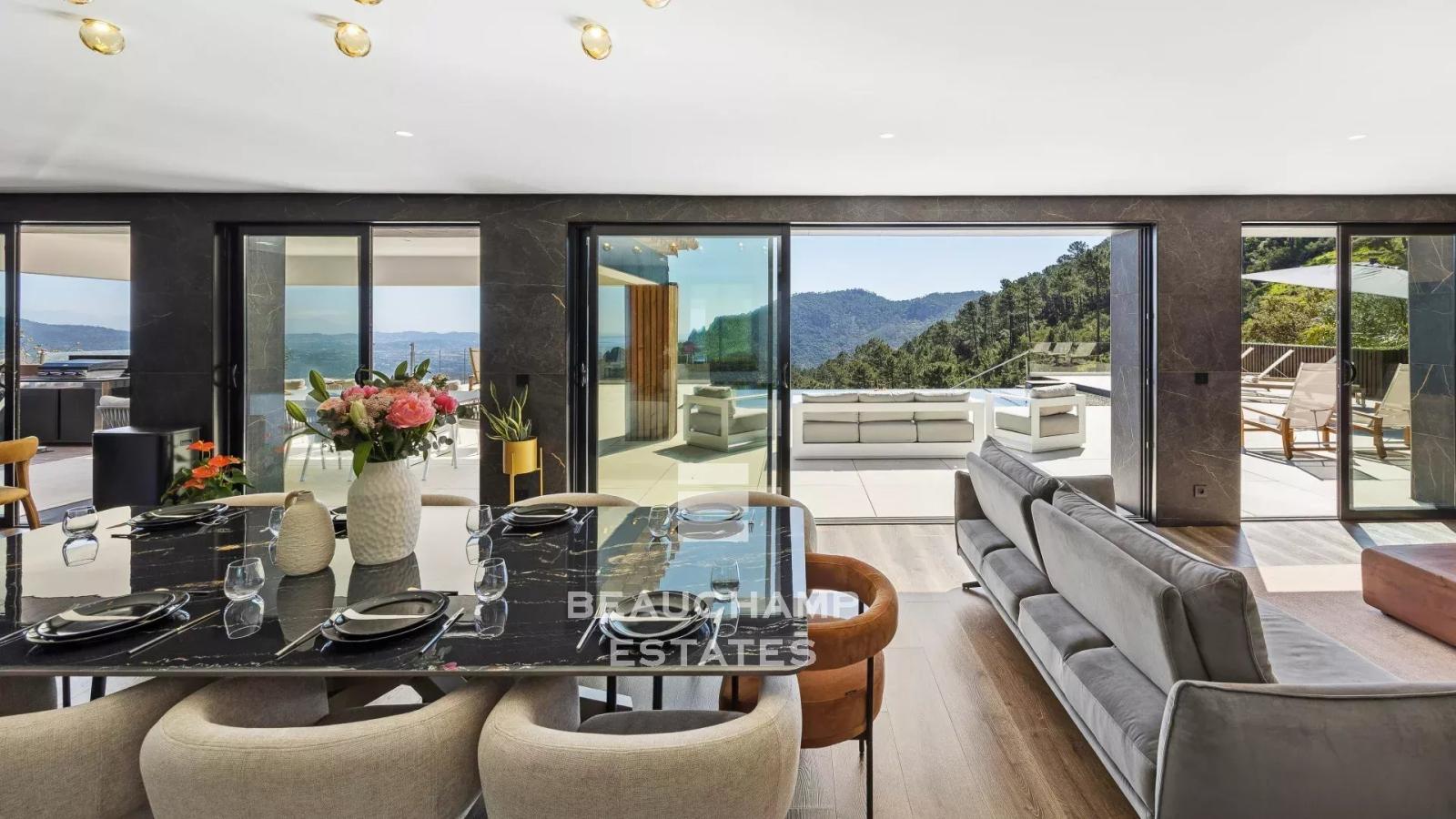 Villa contemporaine - 5 chambres, vue mer et montagne