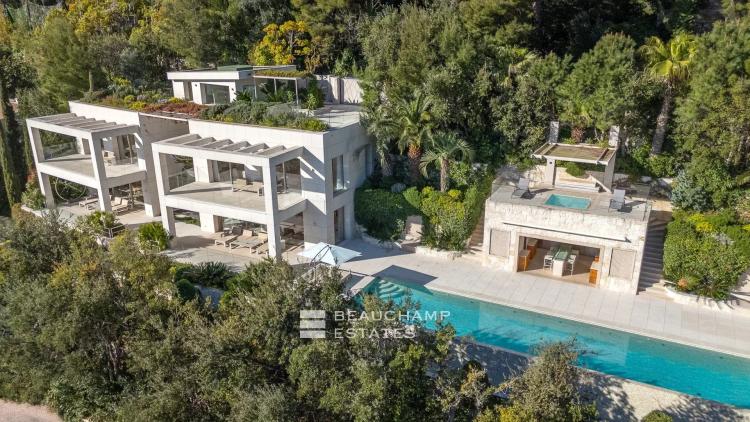 Villa contemporaine 5 chambres avec vue mer piscine chauffée et jacuzzi - Saint-Jean-Cap-Ferrat