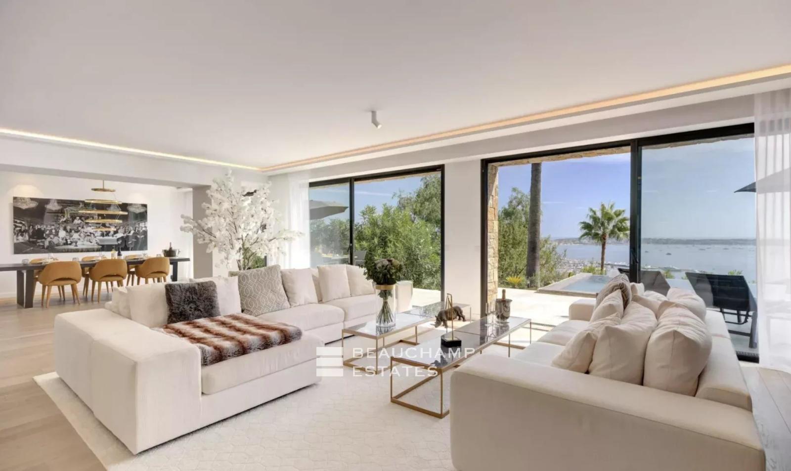 Villa contemporaine 5 chambres avec vue mer et pisicine - Golf Juan
