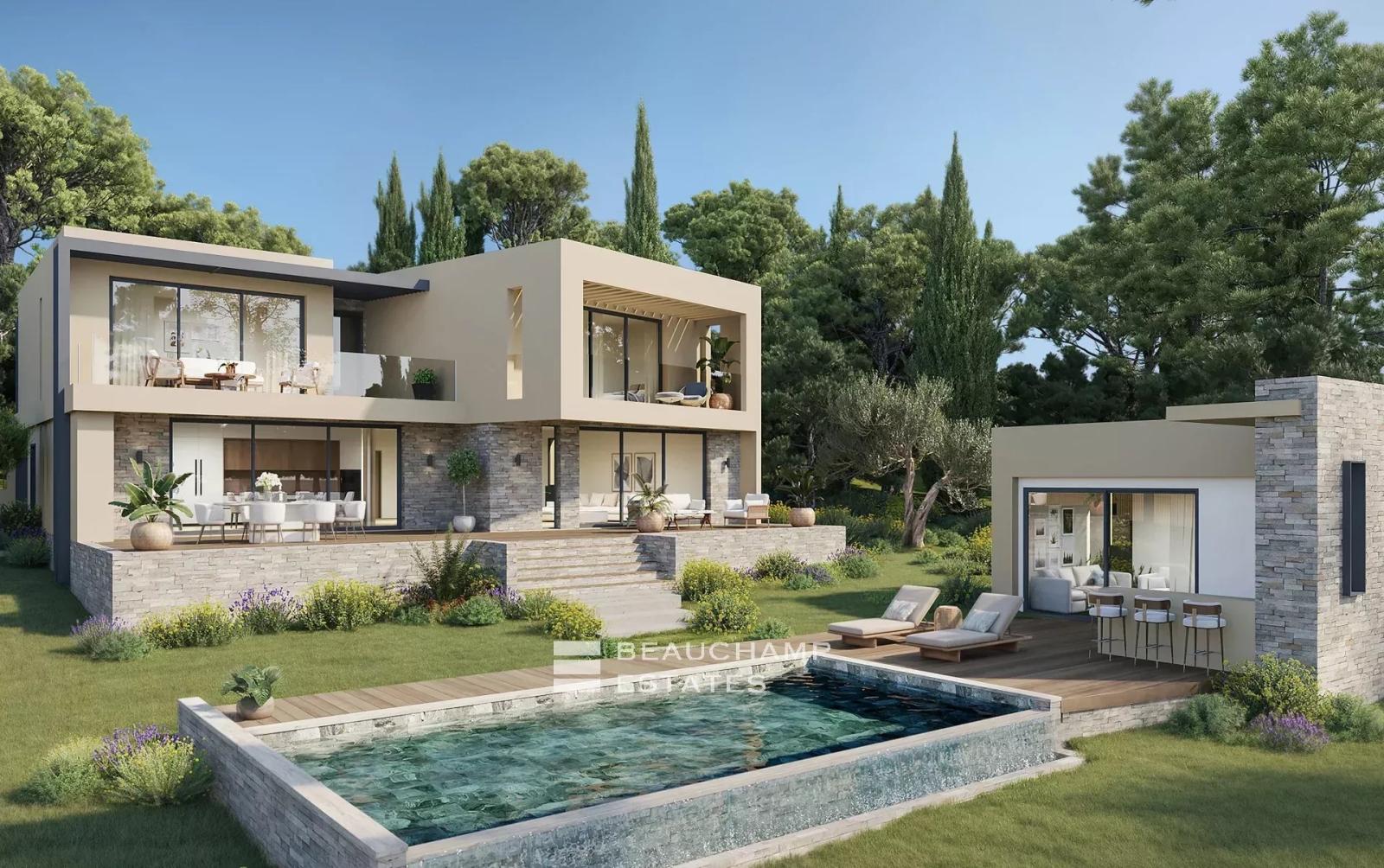 Projet : Villa neuve avec piscine - Mougins