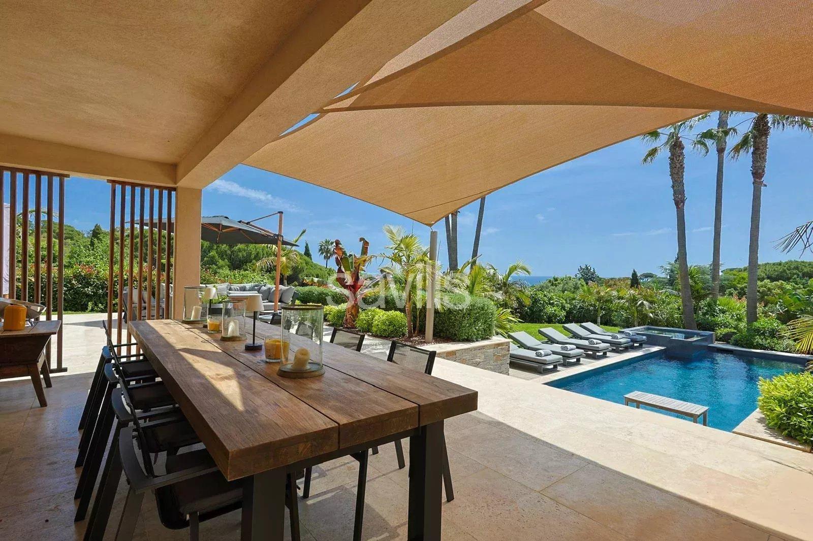 Propriété vue mer proche de la plage de Pampelonne