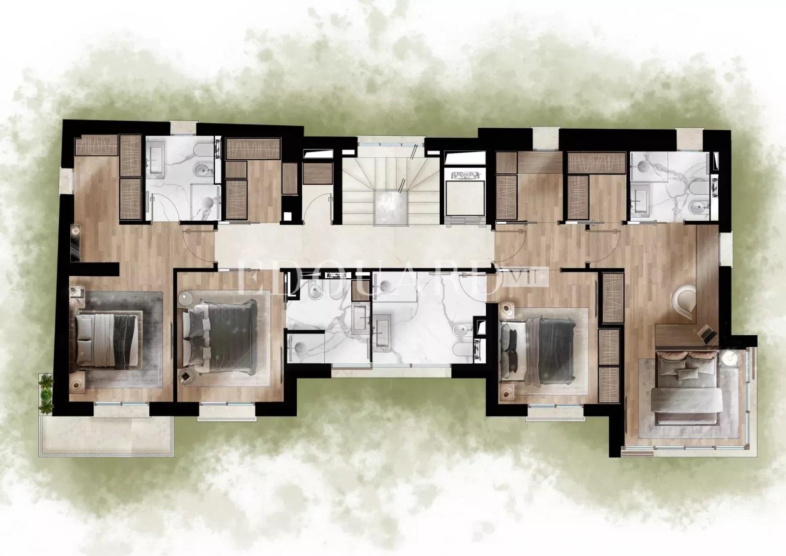 Sur la commune de Roquebrune Cap Martin, villa avec superbe vue mer panoramique et vaste garage