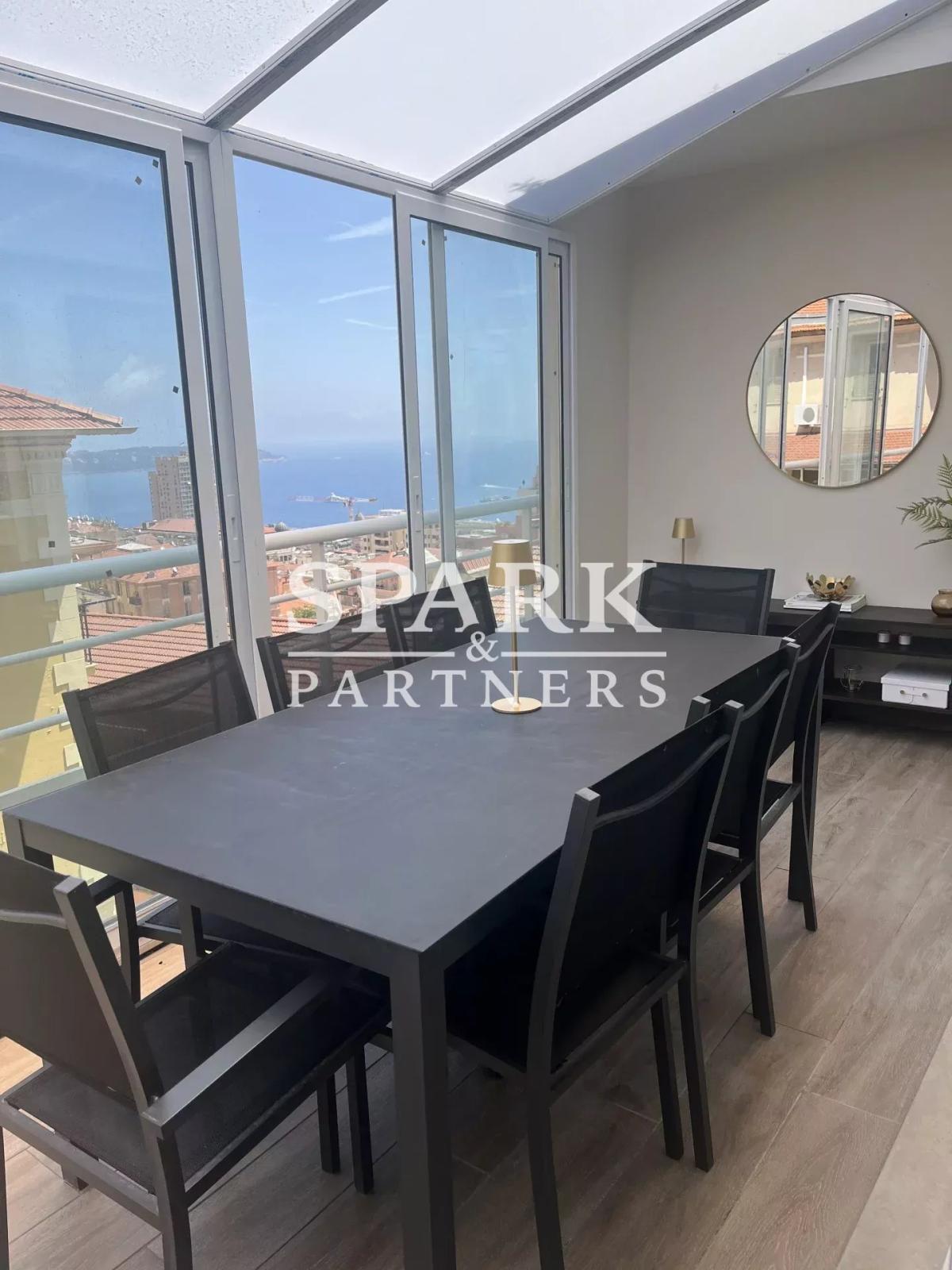 Luxueux penthouse 4 pièces avec une vue imprenable sur la Principauté, le Casino et la mer