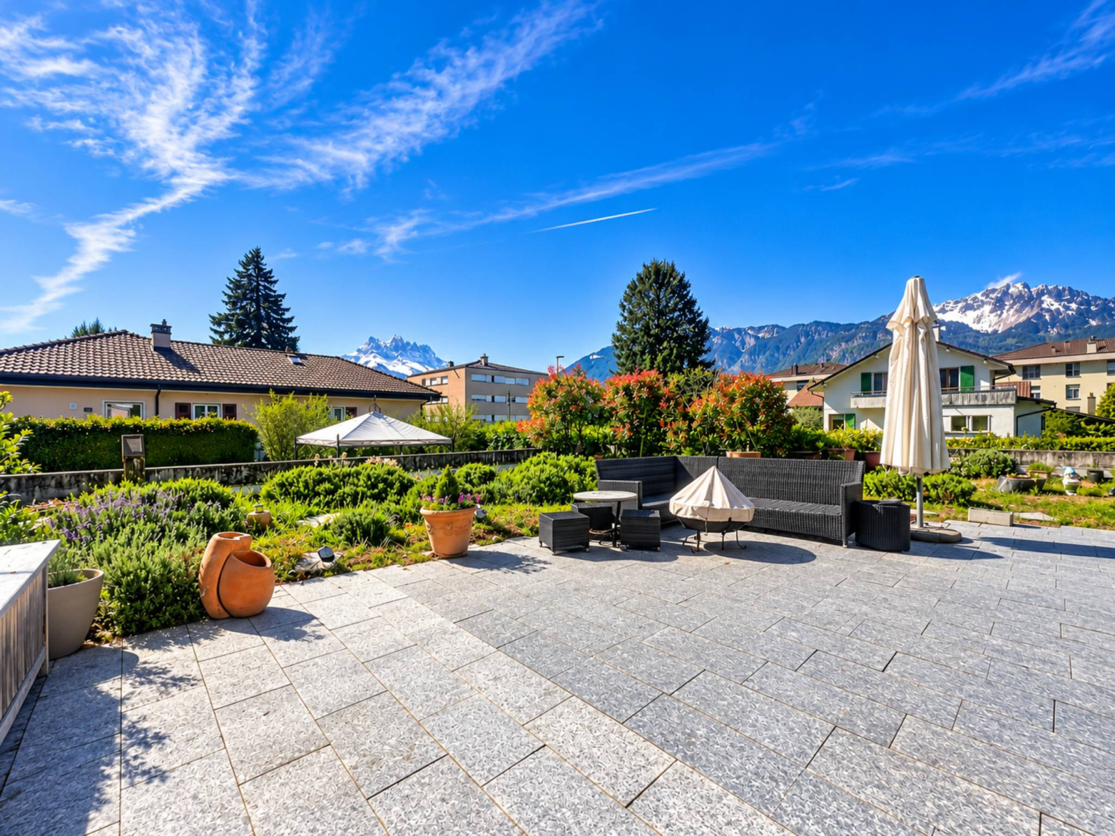 Belle et grande villa avec vue imprenable sur les Dents du Midi