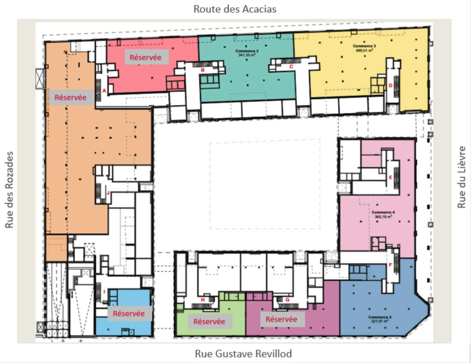 Arcade de 347m2 - Projet neuf aux Acacias