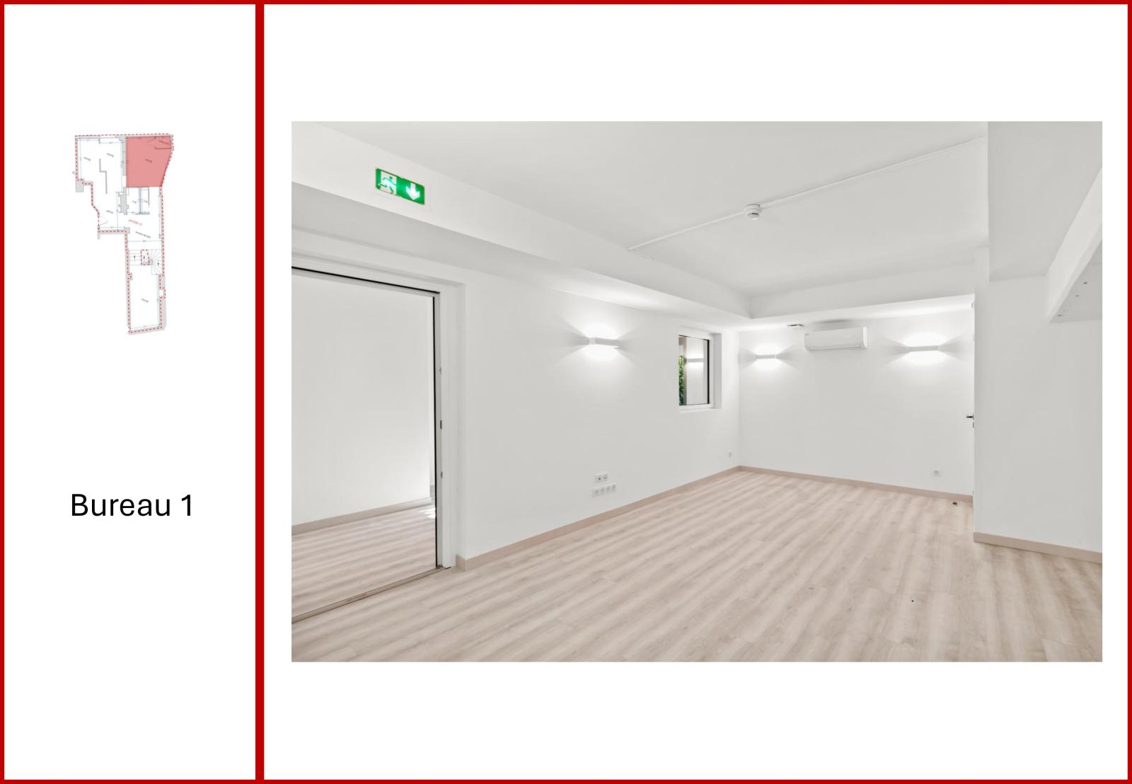 CONDAMINE: grand bureau rénové à la vente avec bonne rentabilité