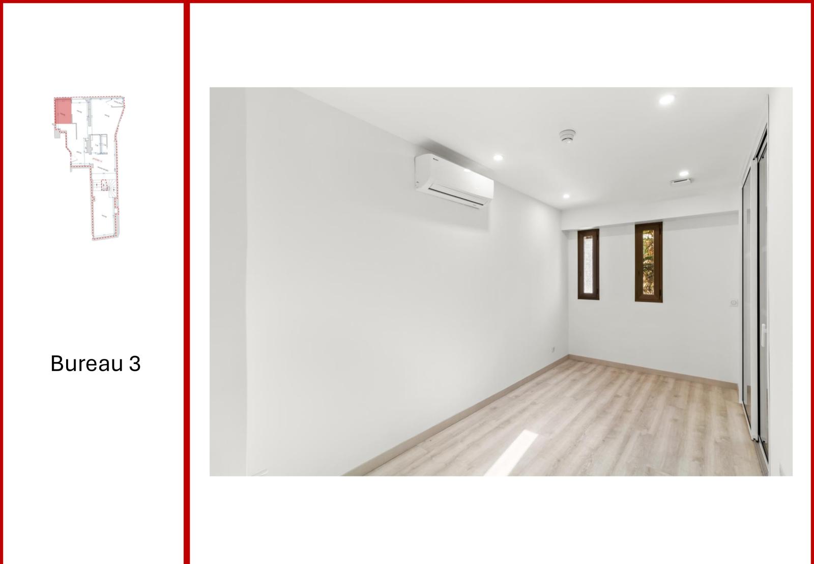 CONDAMINE: grand bureau rénové à la vente avec bonne rentabilité