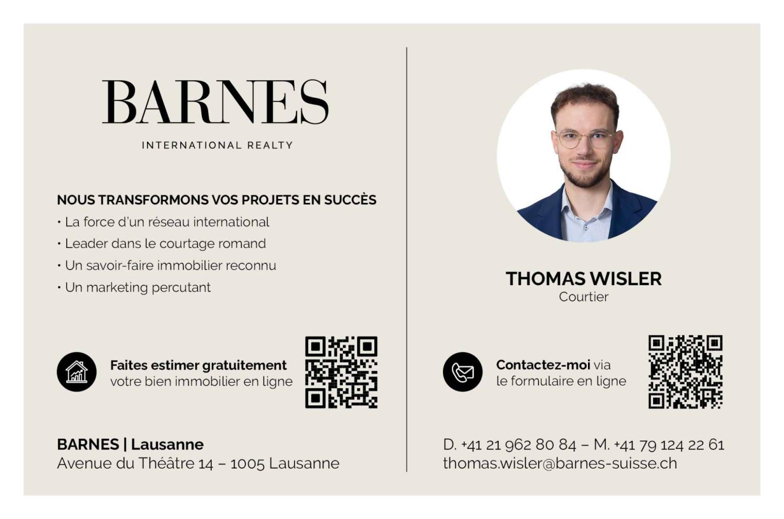 Appartement de 3.5 pièces - terrasse, vue sur lac et Alpes