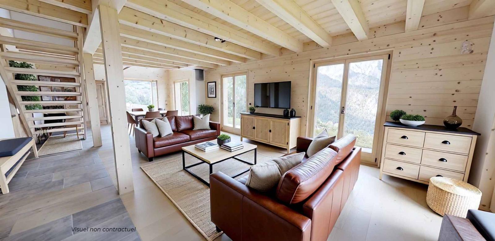 Projet neuf – Chalet individuel en mélèze à fort potentiel énergétique
