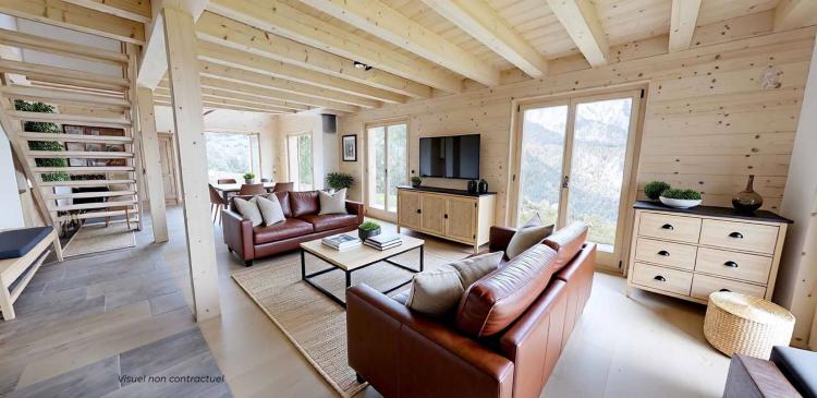 Projet - Chalet A neuf en bois de mélèze