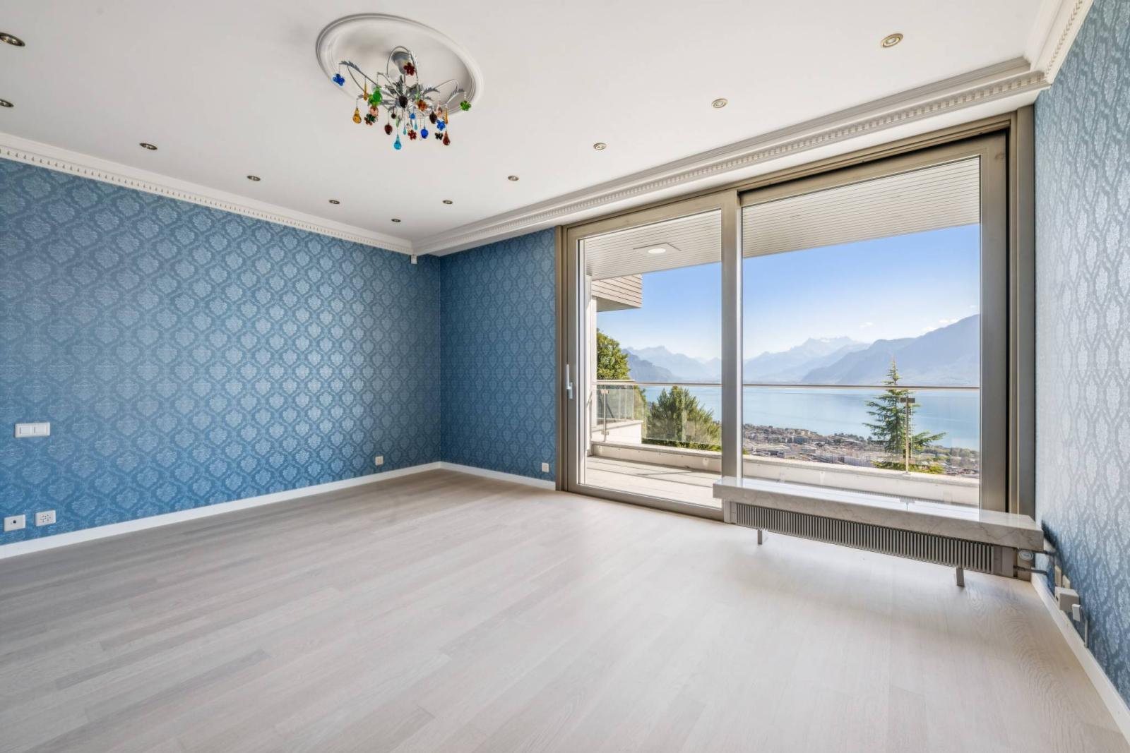 Propriété de maître avec vue panoramique sur le lac