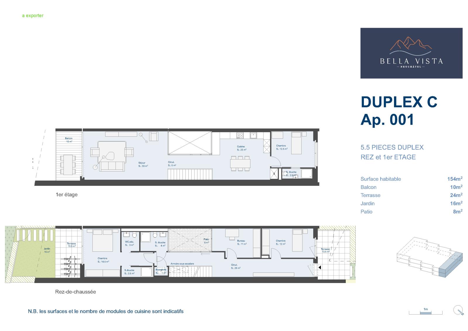 Immeuble 7C - Lot C.001 - 5,5 pièces