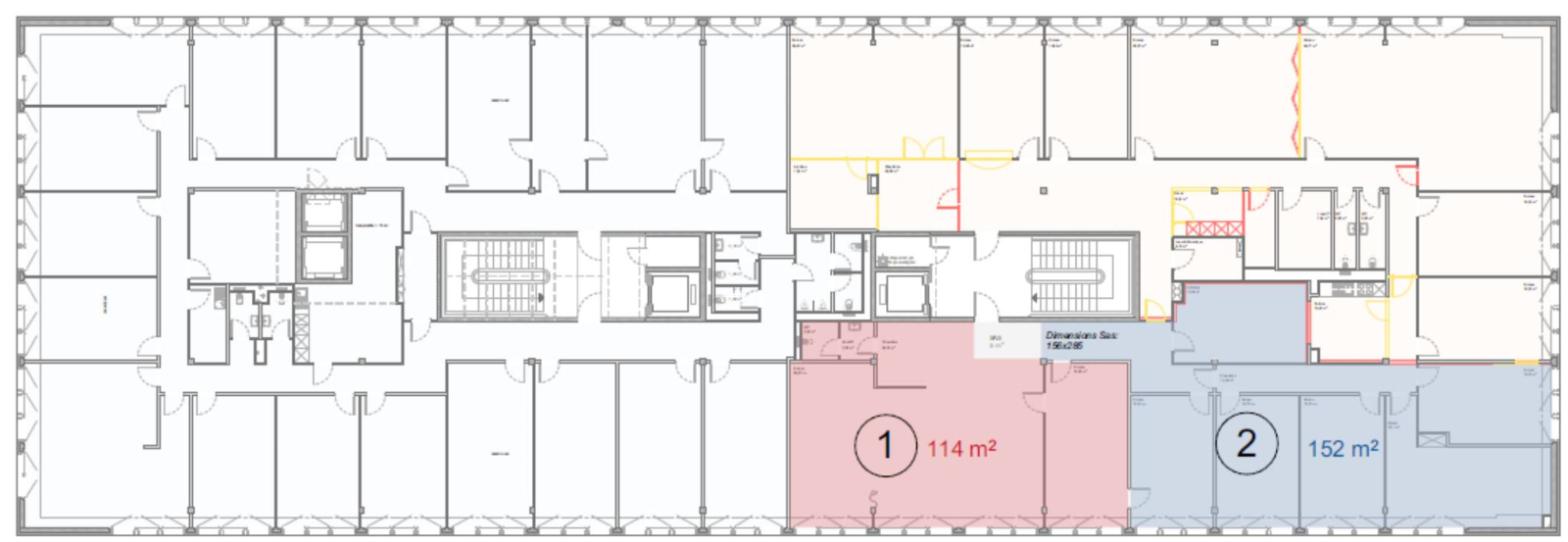 Bureaux de 78 m2 - lumineux à proximité de l'aéroport et de la Place des Nations