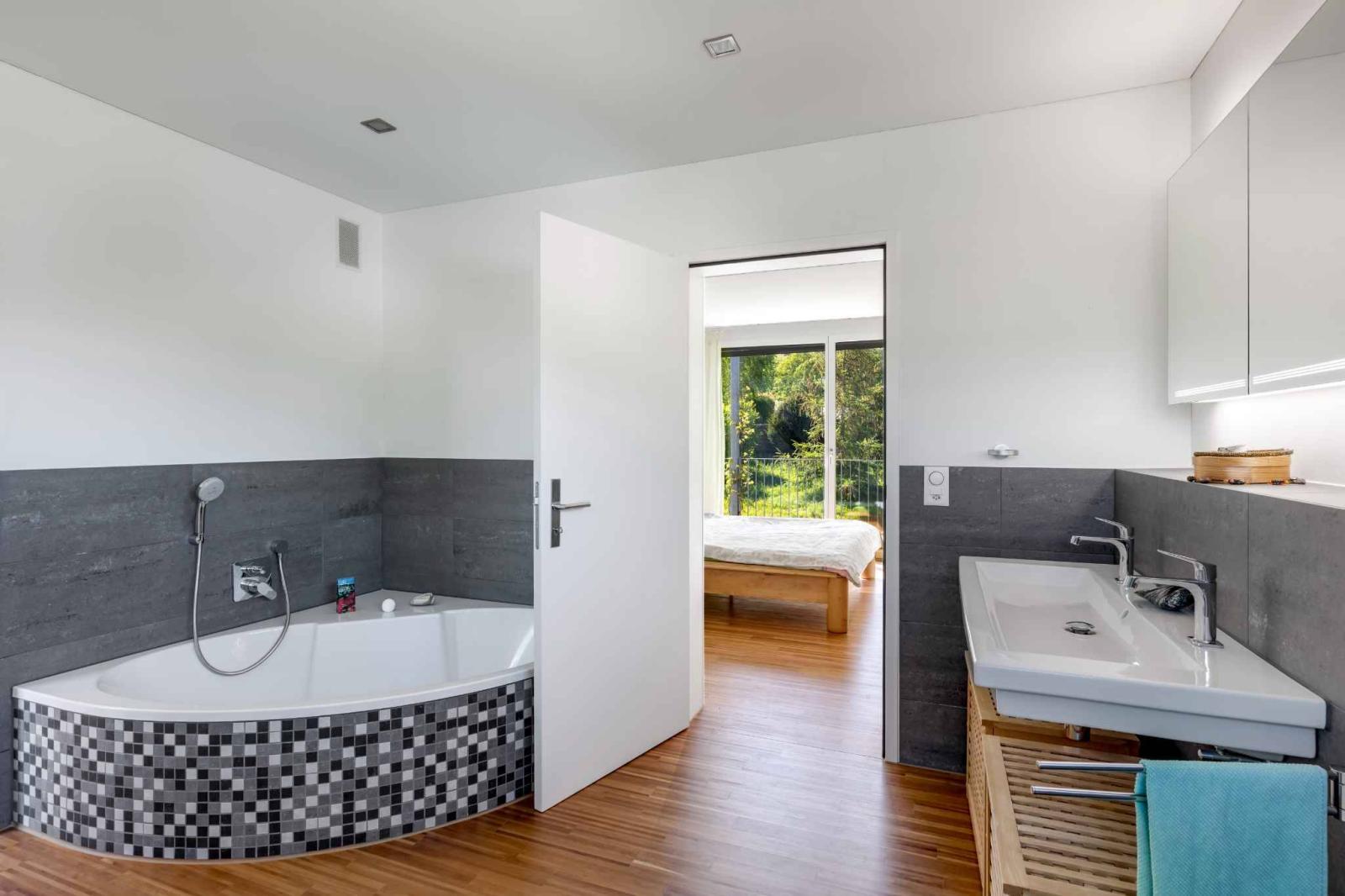 VILLA CONTEMPORAINE MINERGIE DANS UN ENVIRONNEMENT PRIVILÉGIÉ