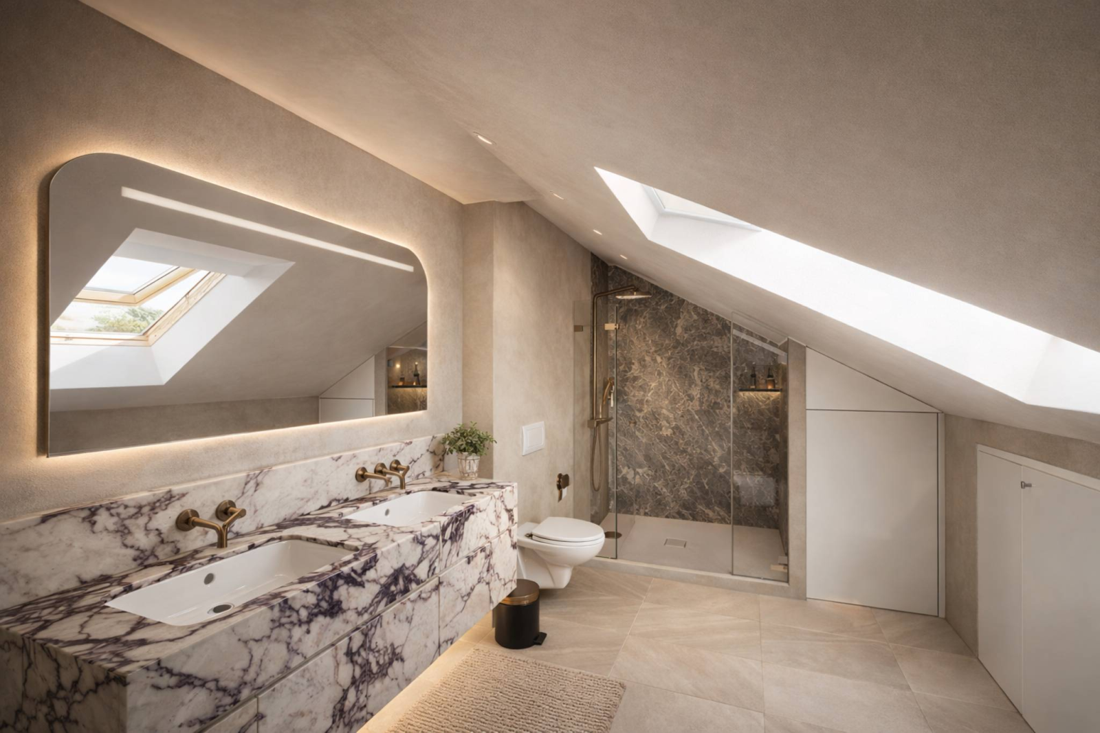 Un attique exclusif aux volumes généreux, avec jardin privatif