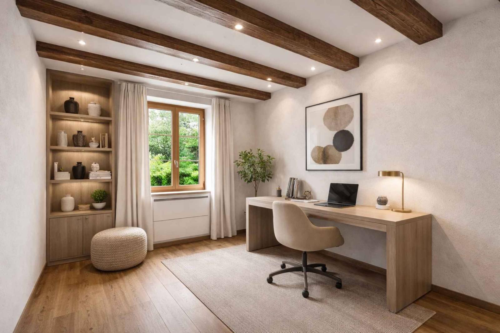 Magnifique maison villageoise rénovée avec charme, volumes et vue sur les Alpes