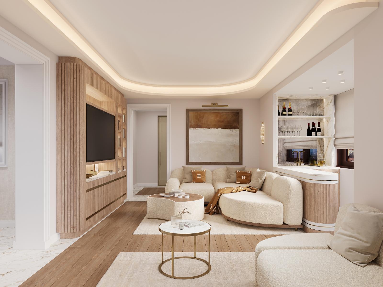 Riviera Palace: Appartement de 4 pièces entièrement rénové avec Vue Mer