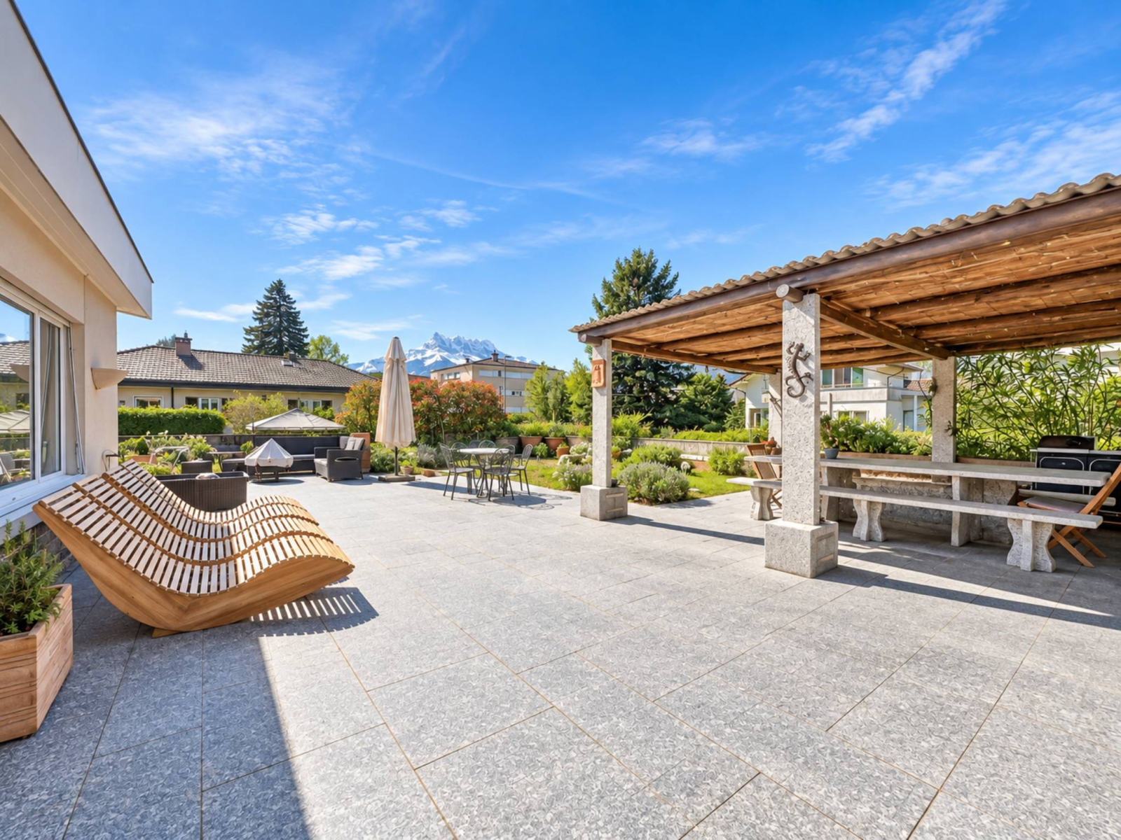 Belle et grande villa avec vue imprenable sur les Dents du Midi