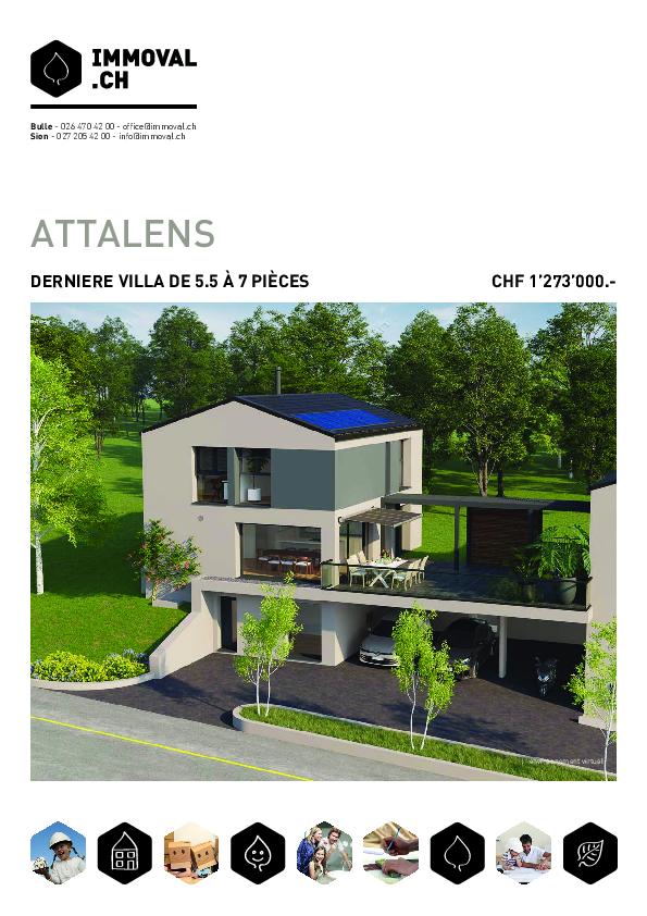 ATTALENS | 4 VILLAS INDIVIDUELLES 5.5 p